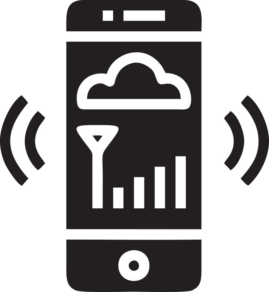 segnale comunicazione informazione connessione senza fili icona simbolo vettore Immagine, illustrazione di il Rete Wi-Fi nel nero Immagine. eps 10