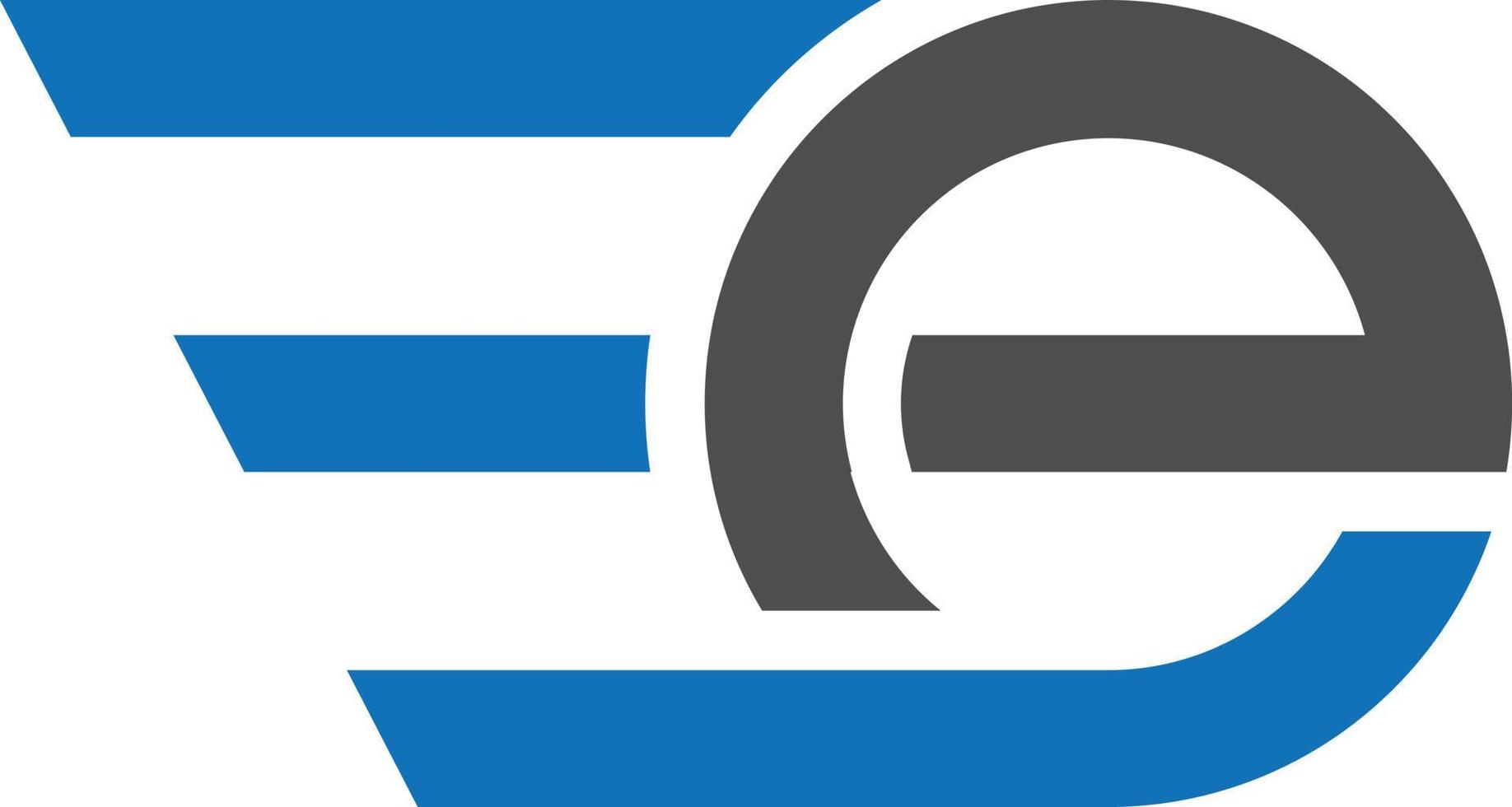 ee logo design vettore