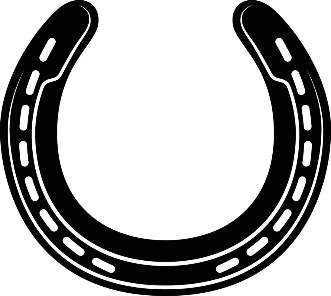 ferro di cavallo semplice dettagliato vettore illustrazione icona