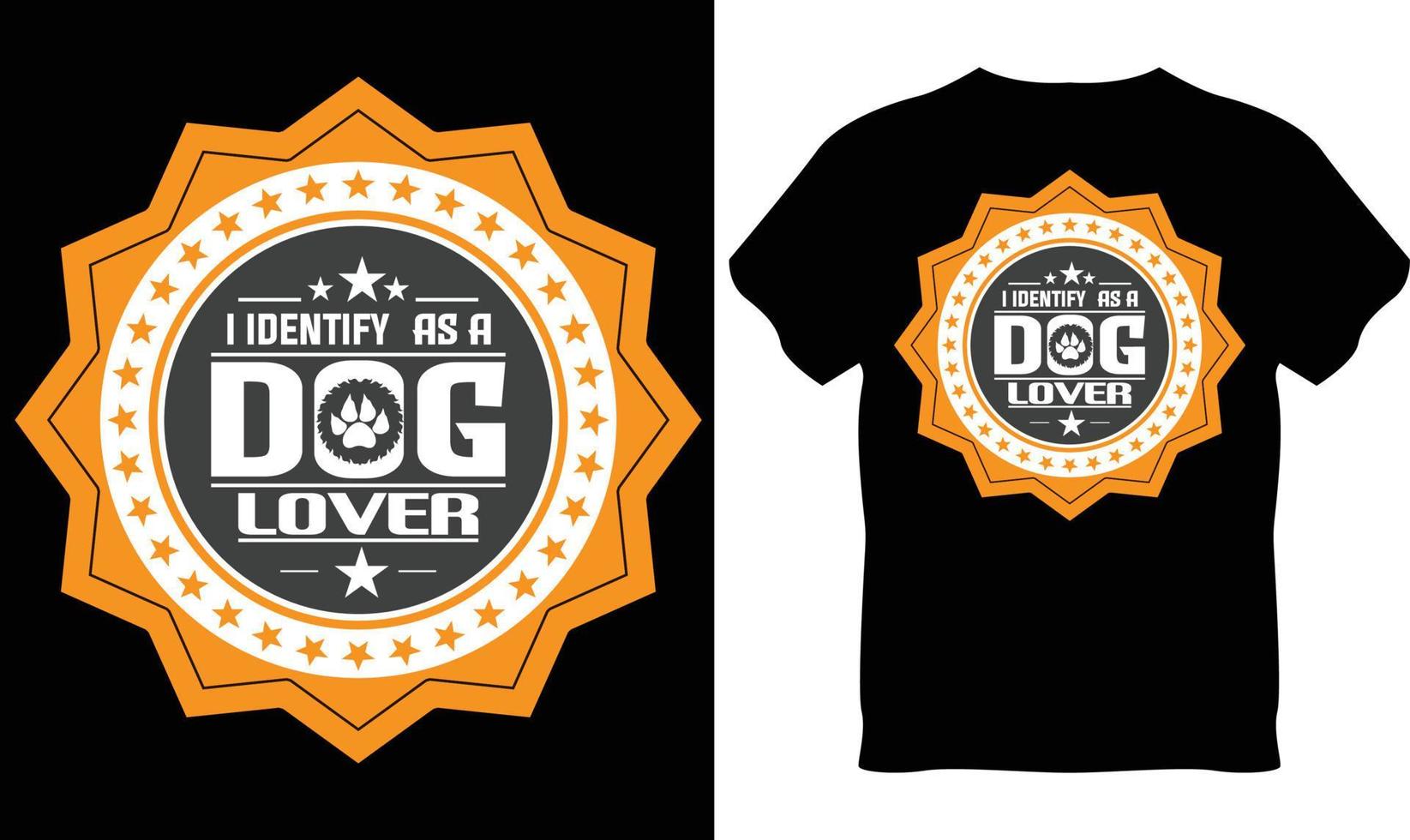 cane dell'amante maglietta design vettore