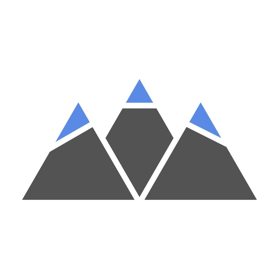 snow-capped montagna vettore icona stile