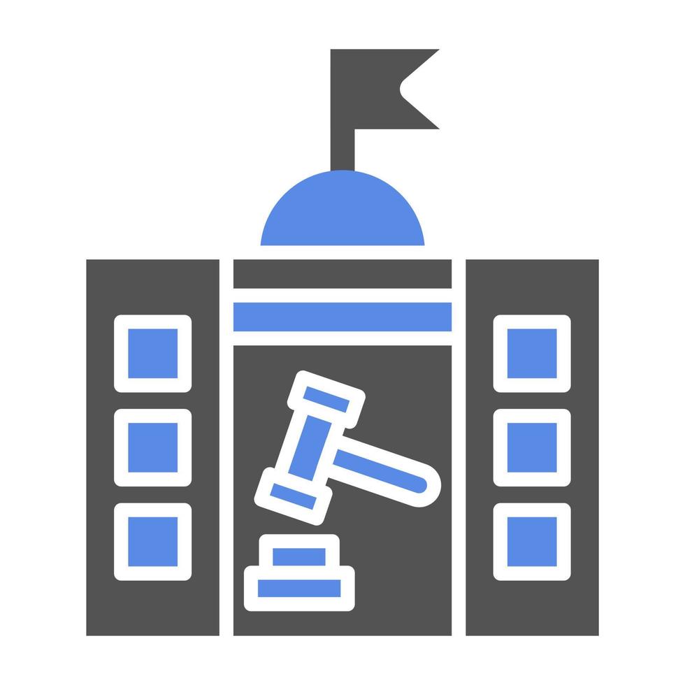 Tribunale vettore icona stile