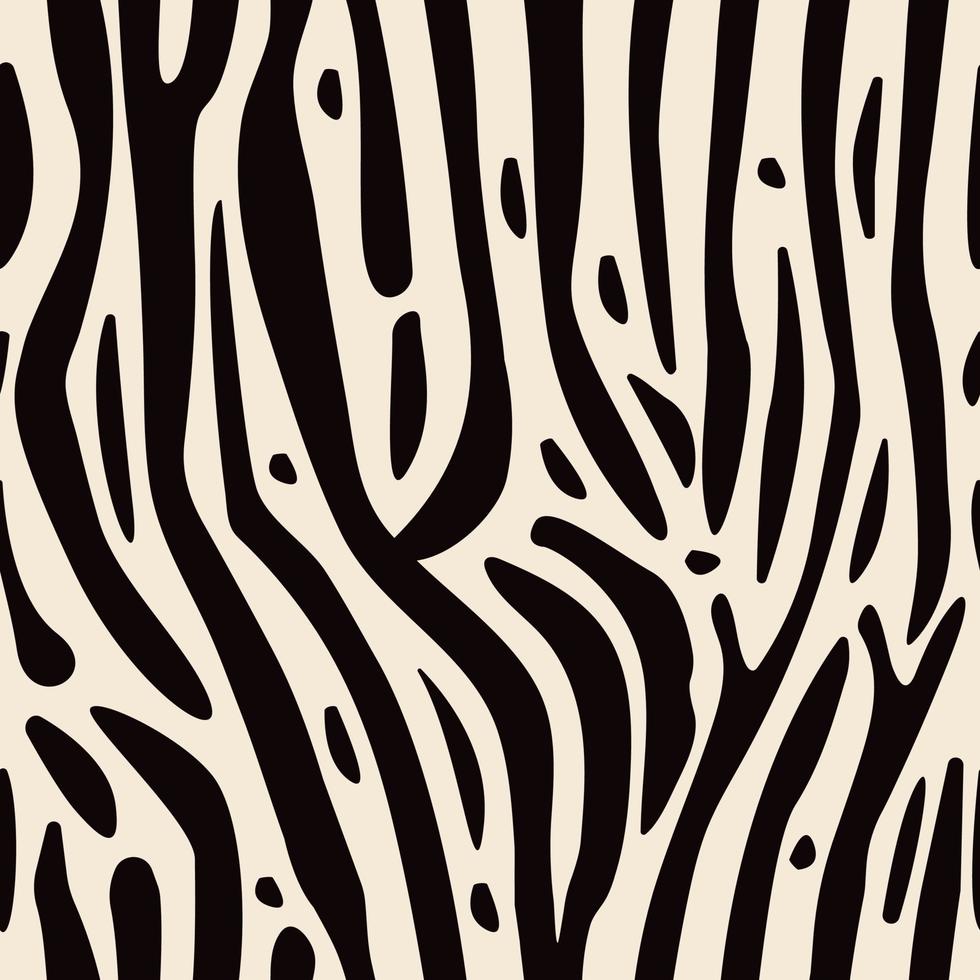 zebra Stampa, vettore senza soluzione di continuità modello nel beige e Marrone colori