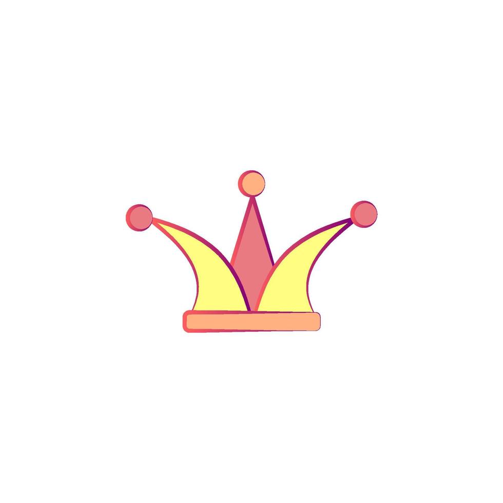 corona di il scemo colorato vettore icona