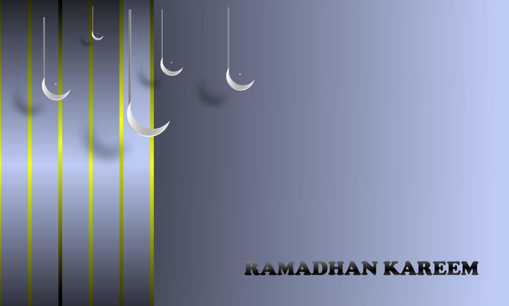 astratto geometrico sfondo Ramadan tema con islamico ornamento mezzaluna colore blu pastello elegante semplice attraente eps 10 vettore