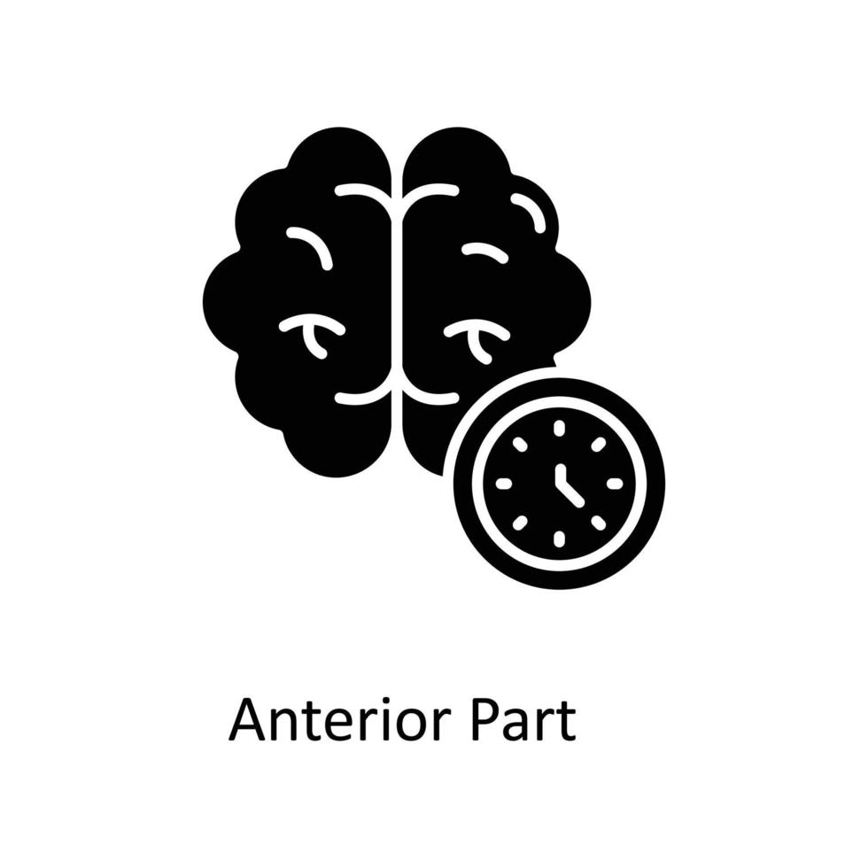 anteriore parte vettore solido icone. semplice azione illustrazione azione