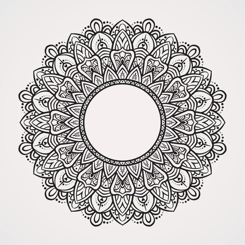 cornice mandala fiore vettore