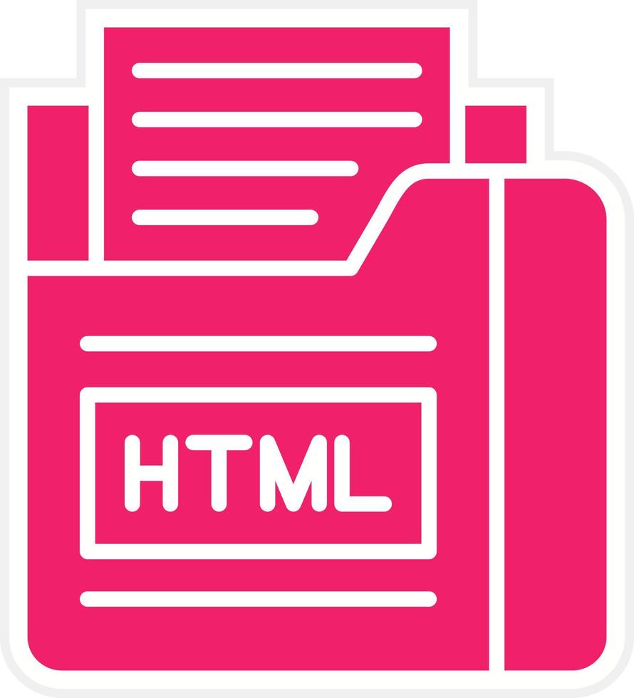 html file vettore icona stile