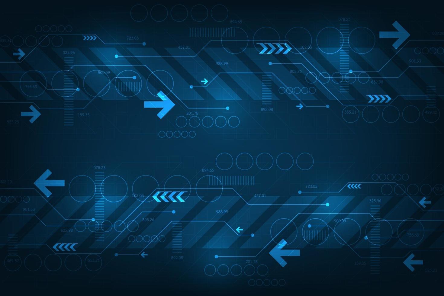 funzionamento di sistemi digitali che trasferiscono dati. vettore