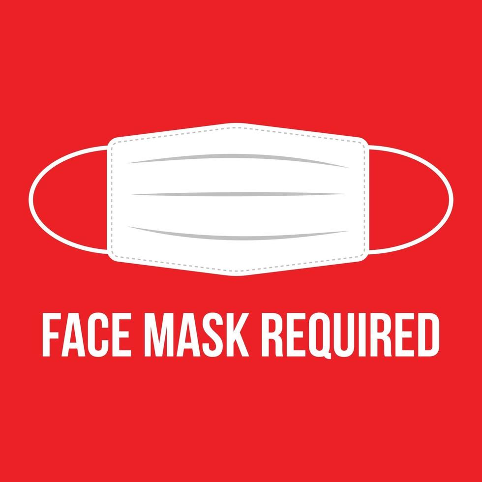 maschera facciale richiesta vettore