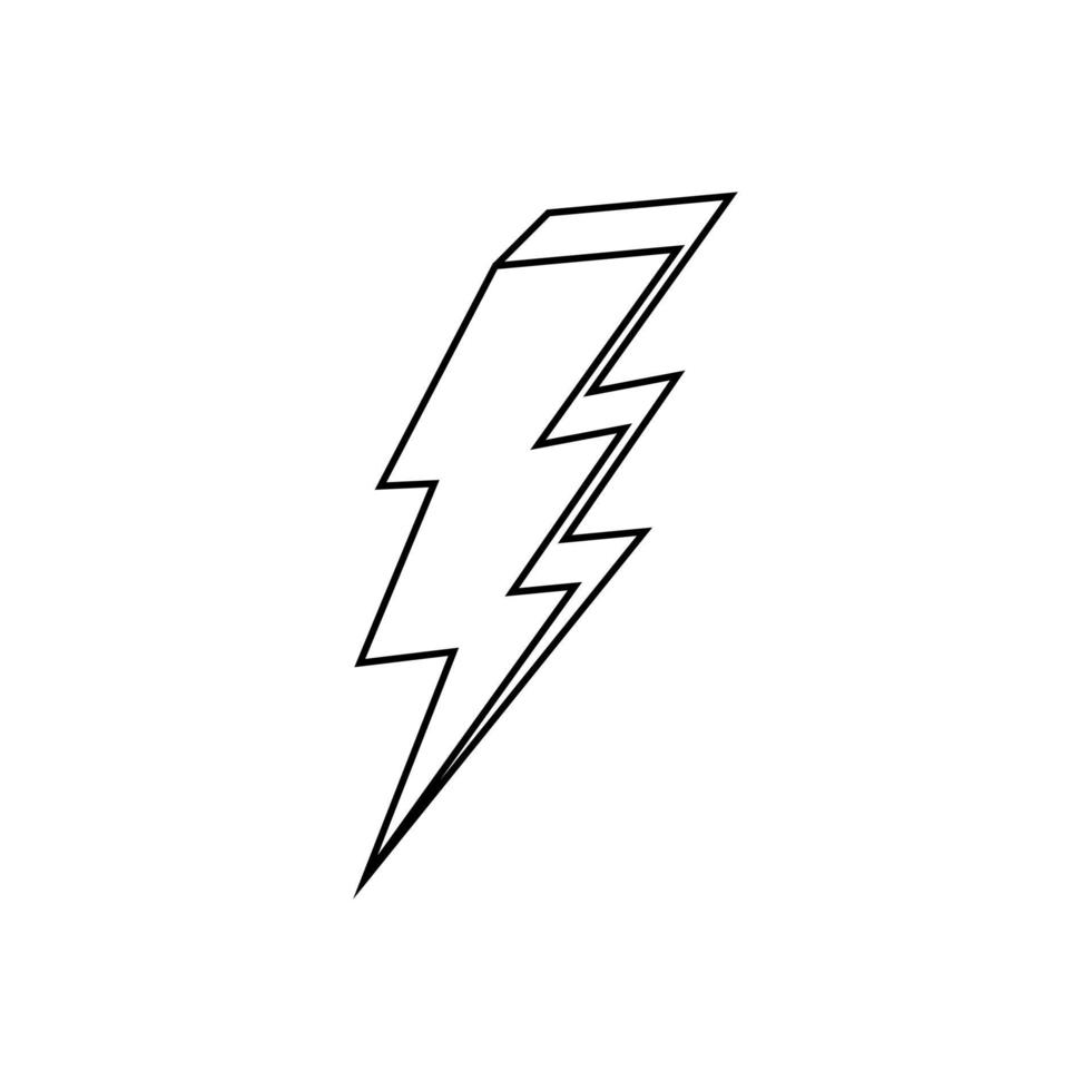 fulmine icona vettore. levin illustrazione cartello. energia simbolo. tempo metereologico logo. vettore