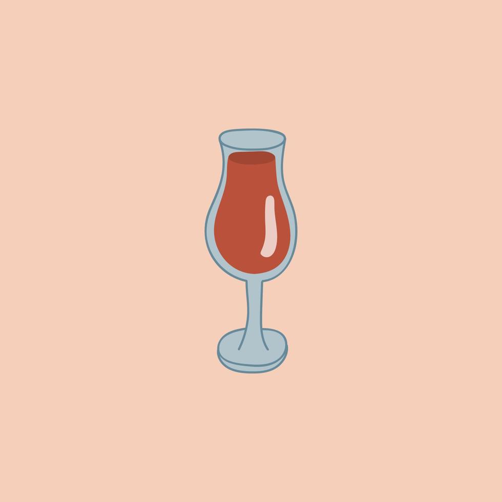 rosso vino bicchiere icona, bicchiere di vino logo, cristalleria icona vettore arte illustrazione isolato