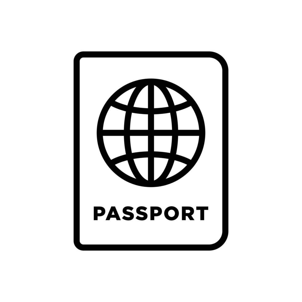 passaporto icona vettore design modello semplice e moderno