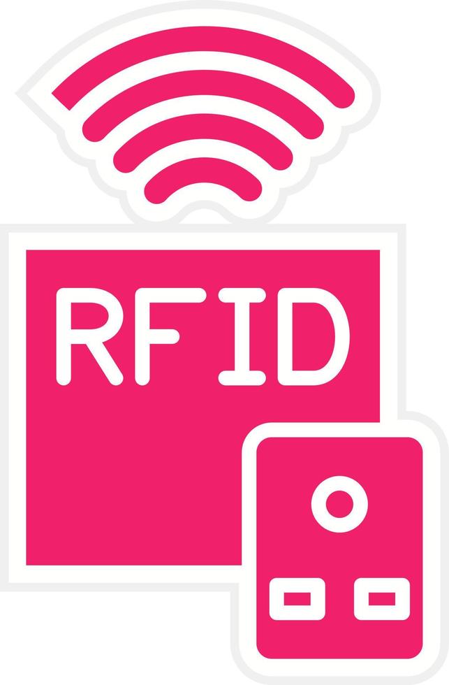 rfid vettore icona stile