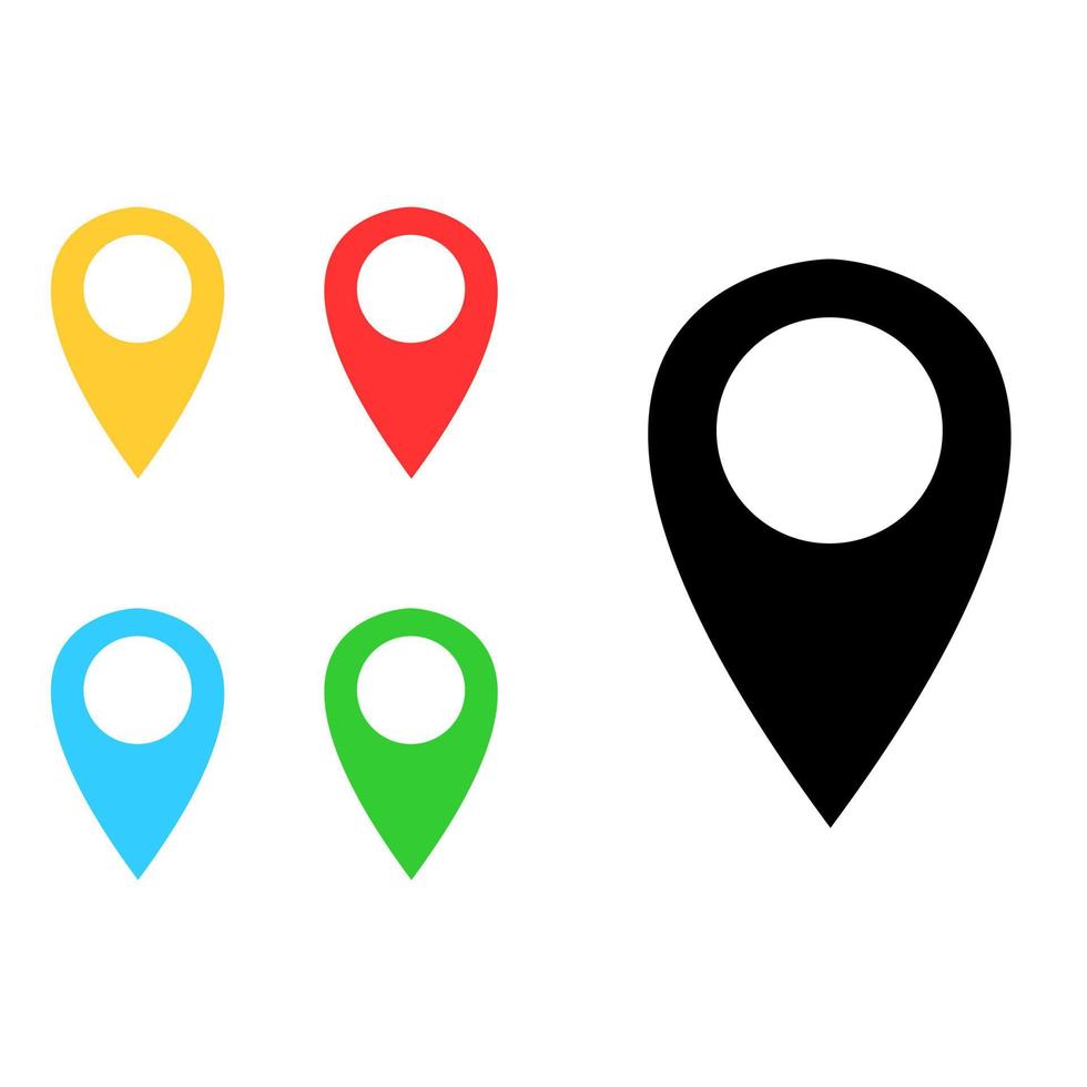 carta geografica perno icona vettore. GPS illustrazione cartello. navigazione logo. vettore