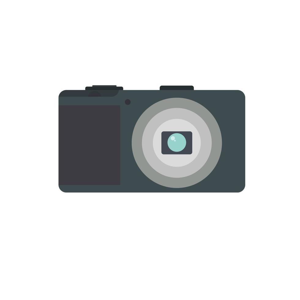 digitale telecamera piatto design. tasca telecamera vettore illustrazione. compatto digitale telecamera isolato su bianca sfondo