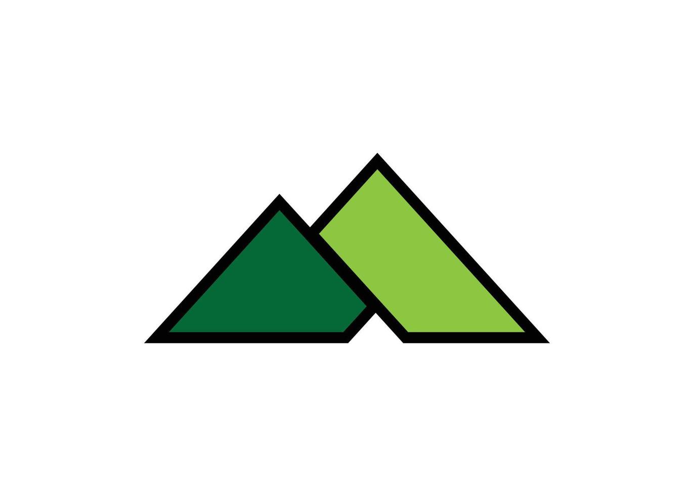 montagna logo icona design modello isolato vettore