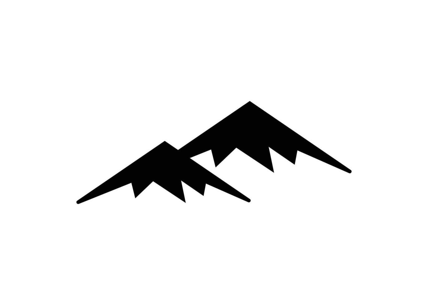 montagna logo icona design modello isolato vettore