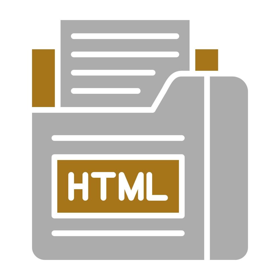 html file vettore icona stile