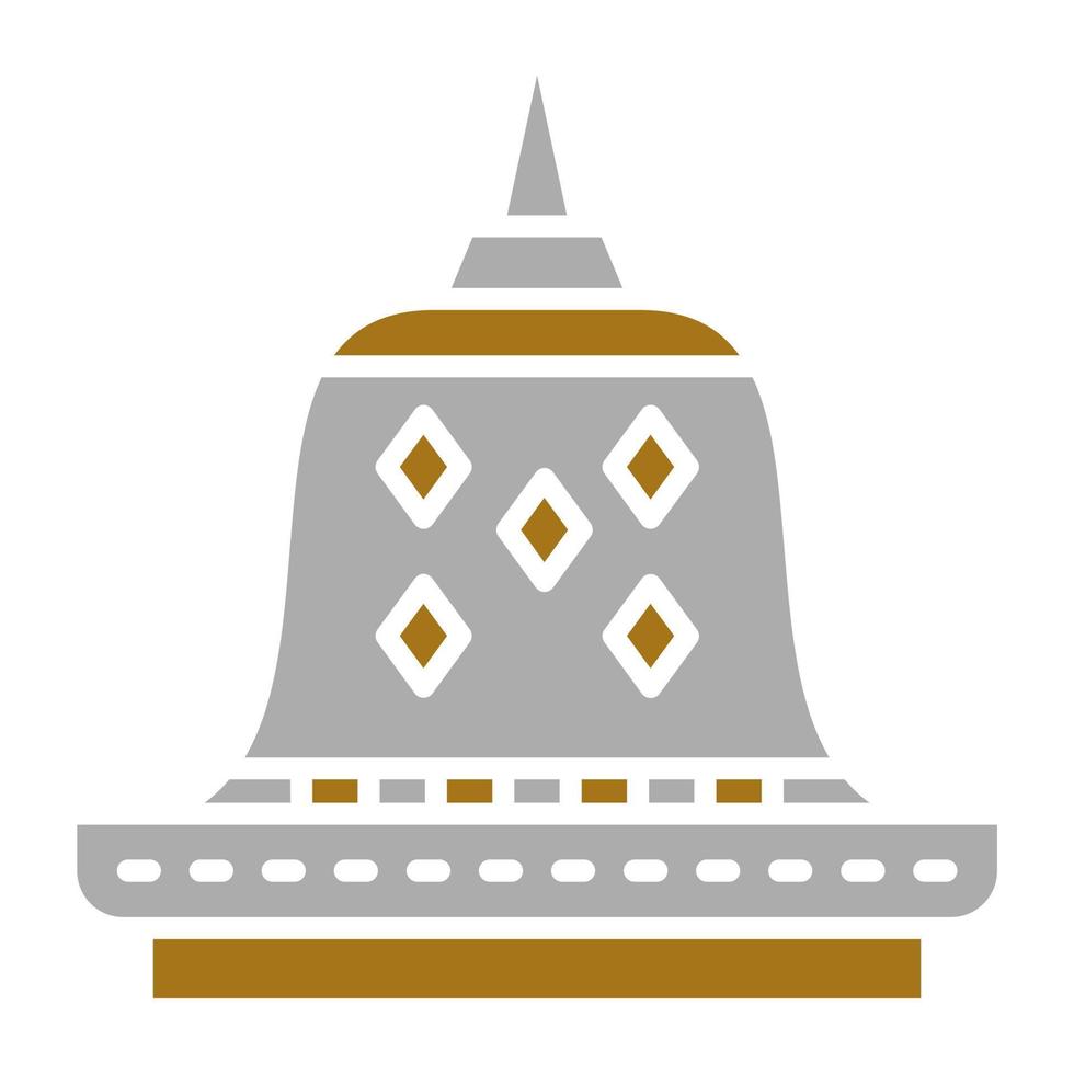 Borobudur vettore icona stile