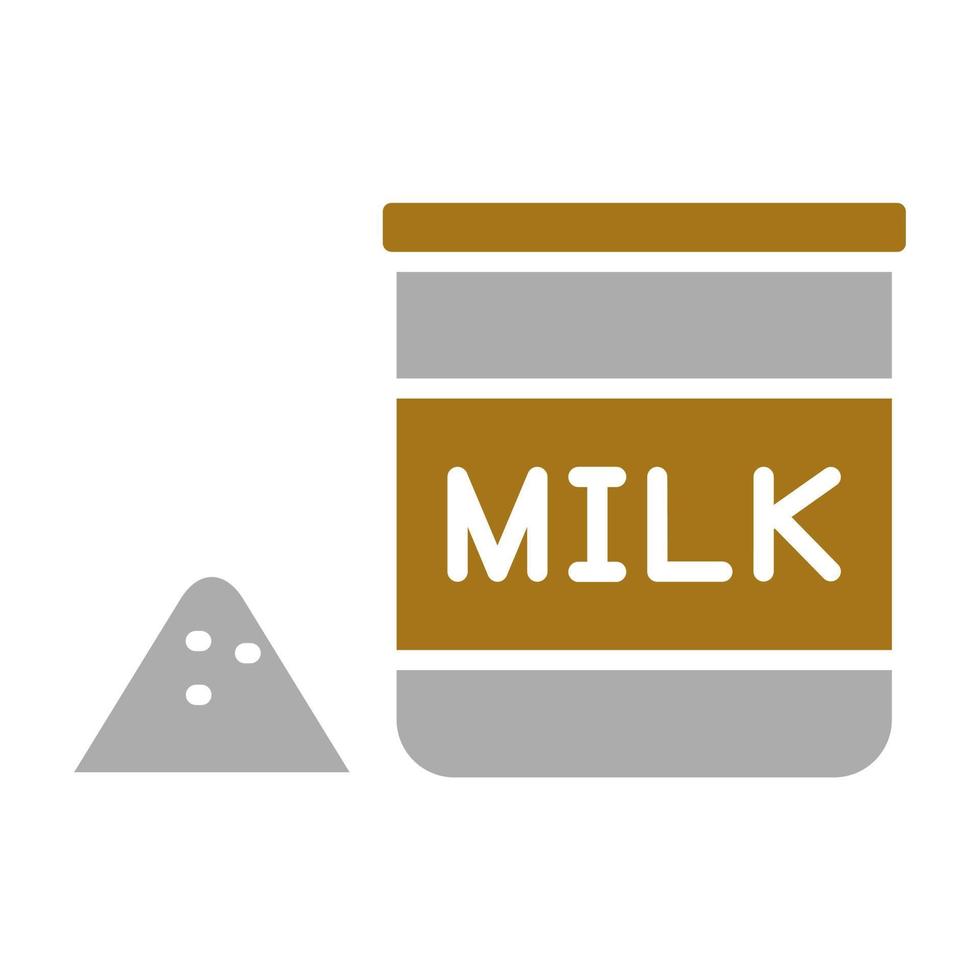 latte polvere vettore icona stile