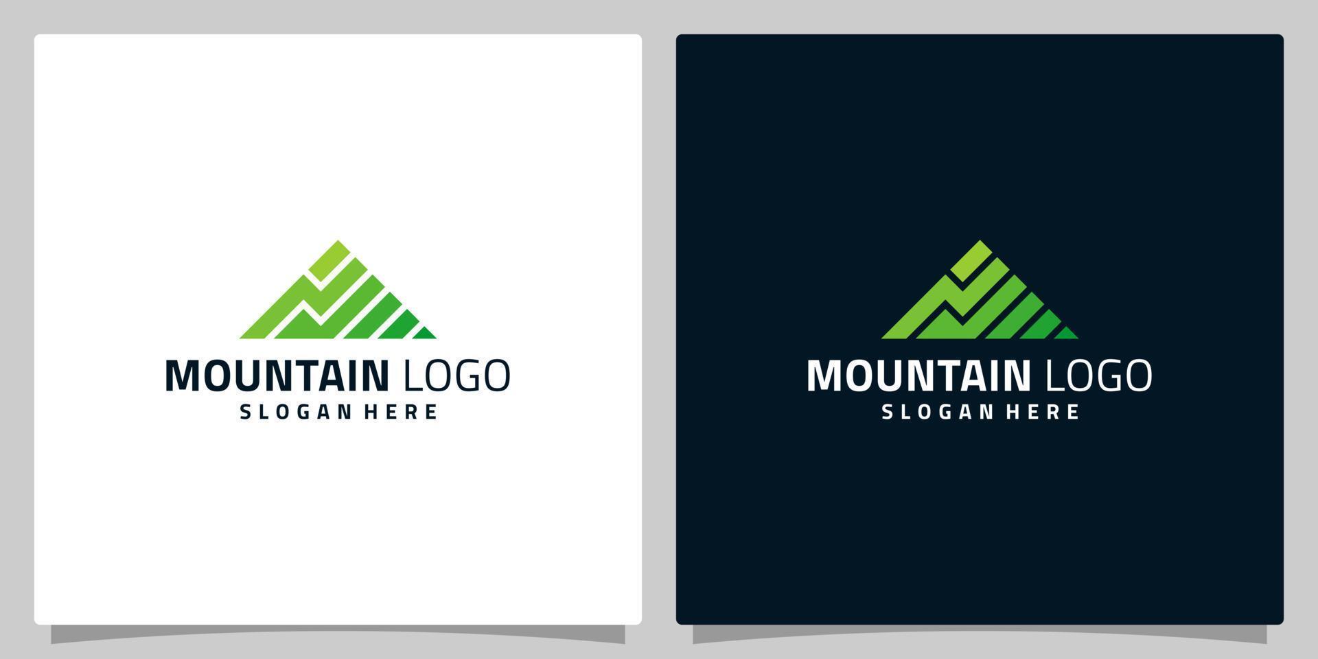 creativo montagna logo con simbolo per moderno marketing, analitico, investimento logo grafico design vettore illustrazione. simbolo, icona, creativo