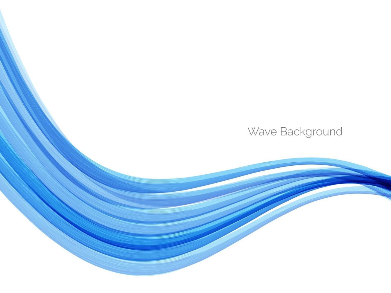 fondo decorativo di progettazione astratta dell'onda blu vettore