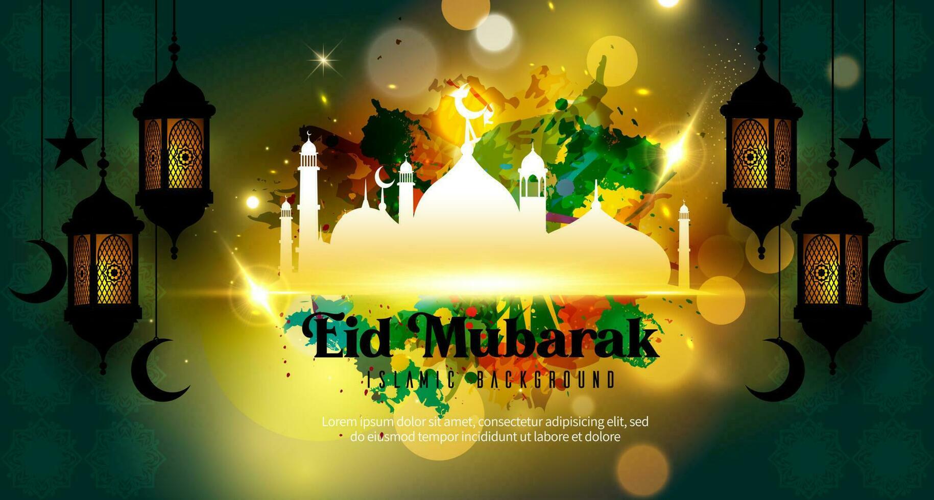 eid mubarak , Ramadan sfondo, eid mubarak sfondo, eid mubarak saluto carta, eid mubarak sfondo vettore, eid mubarak bandiera modello, islamico sfondo vettore