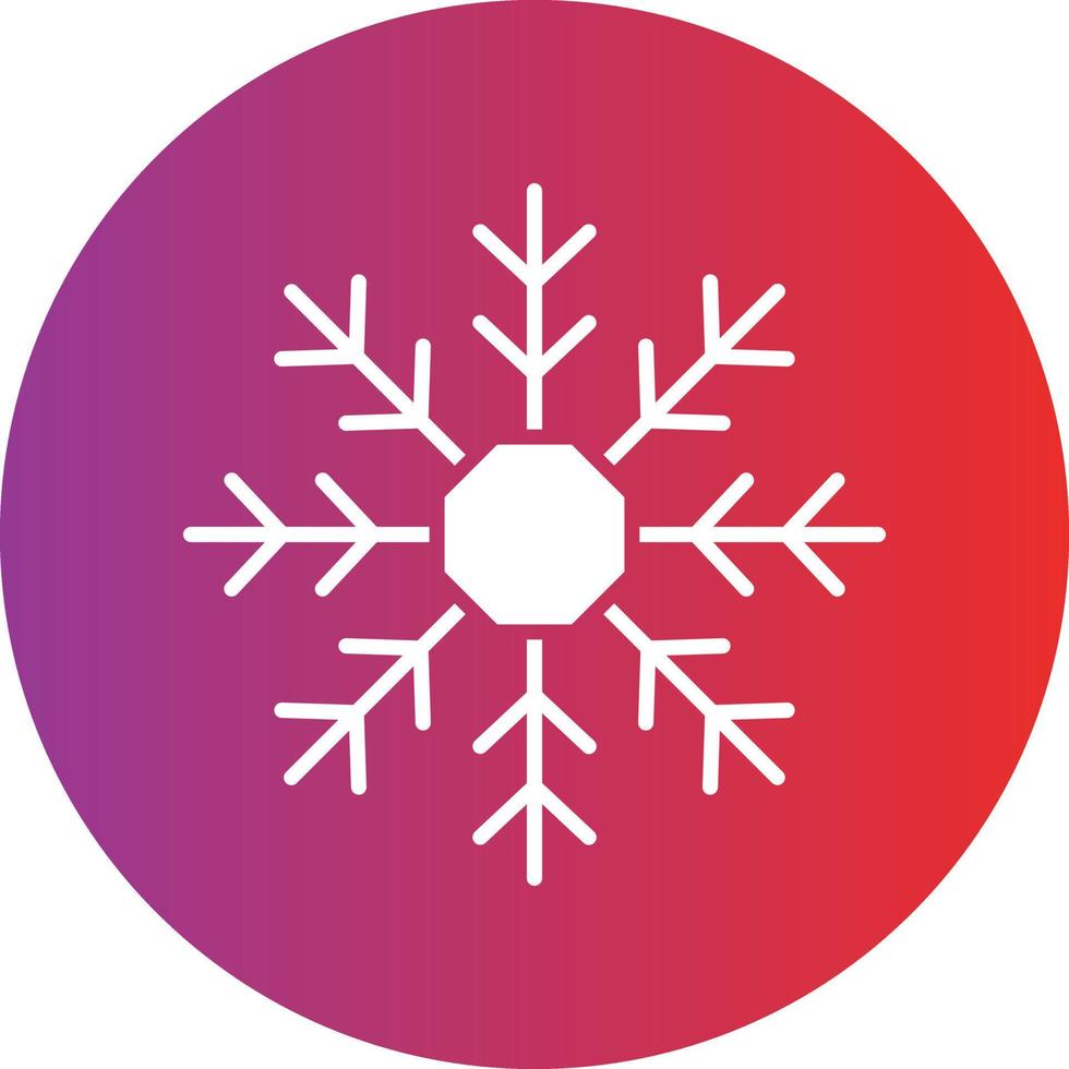 vettore design fiocco di neve icona stile