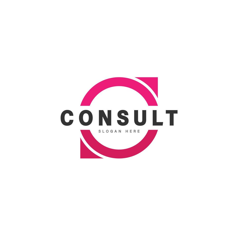 consulenza agenzia logo Chiacchierare design simbolo vettore