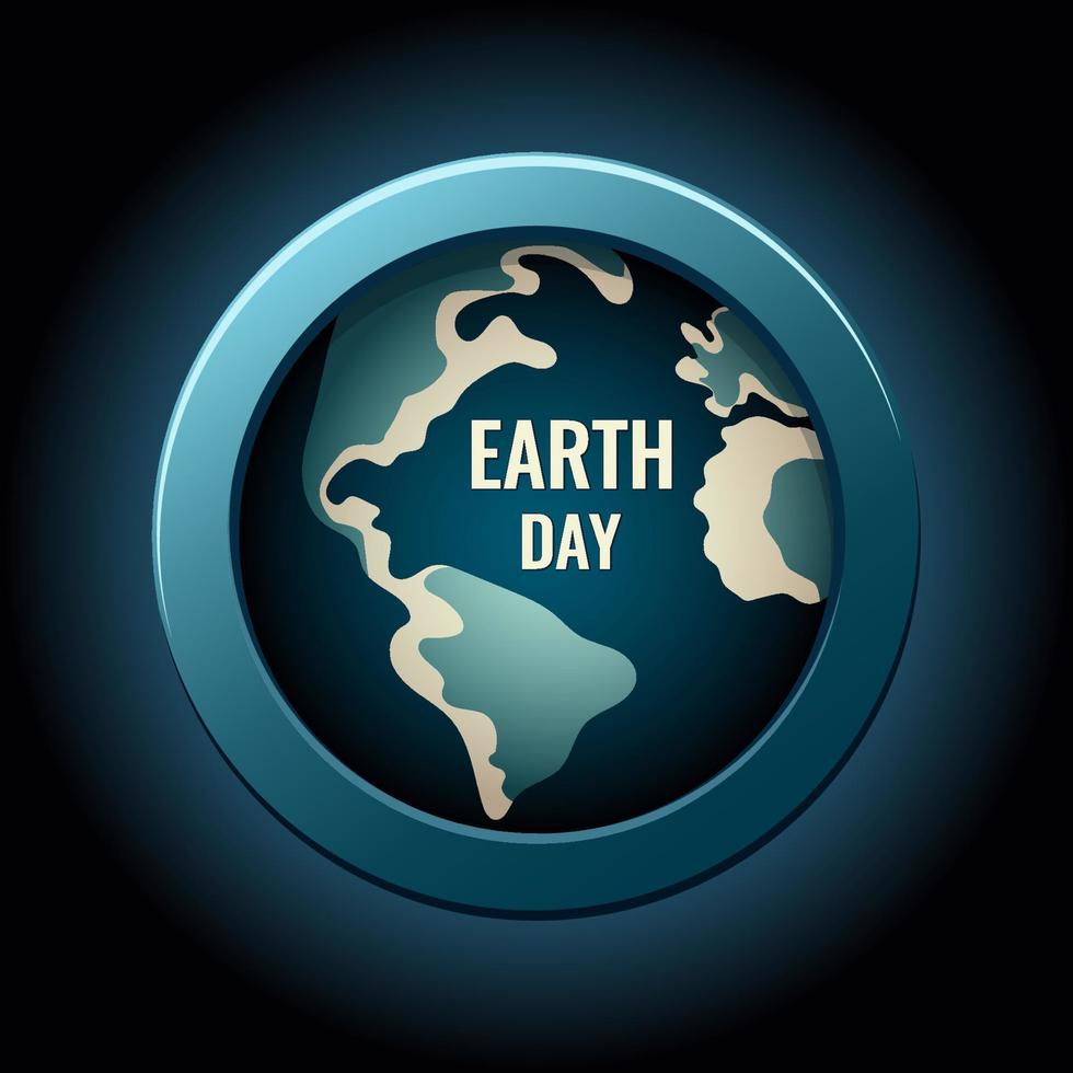 illustrazione per terra giorno. pianeta con continenti. illustrazione per terra giorno, astratto modelli su il pianeta vettore