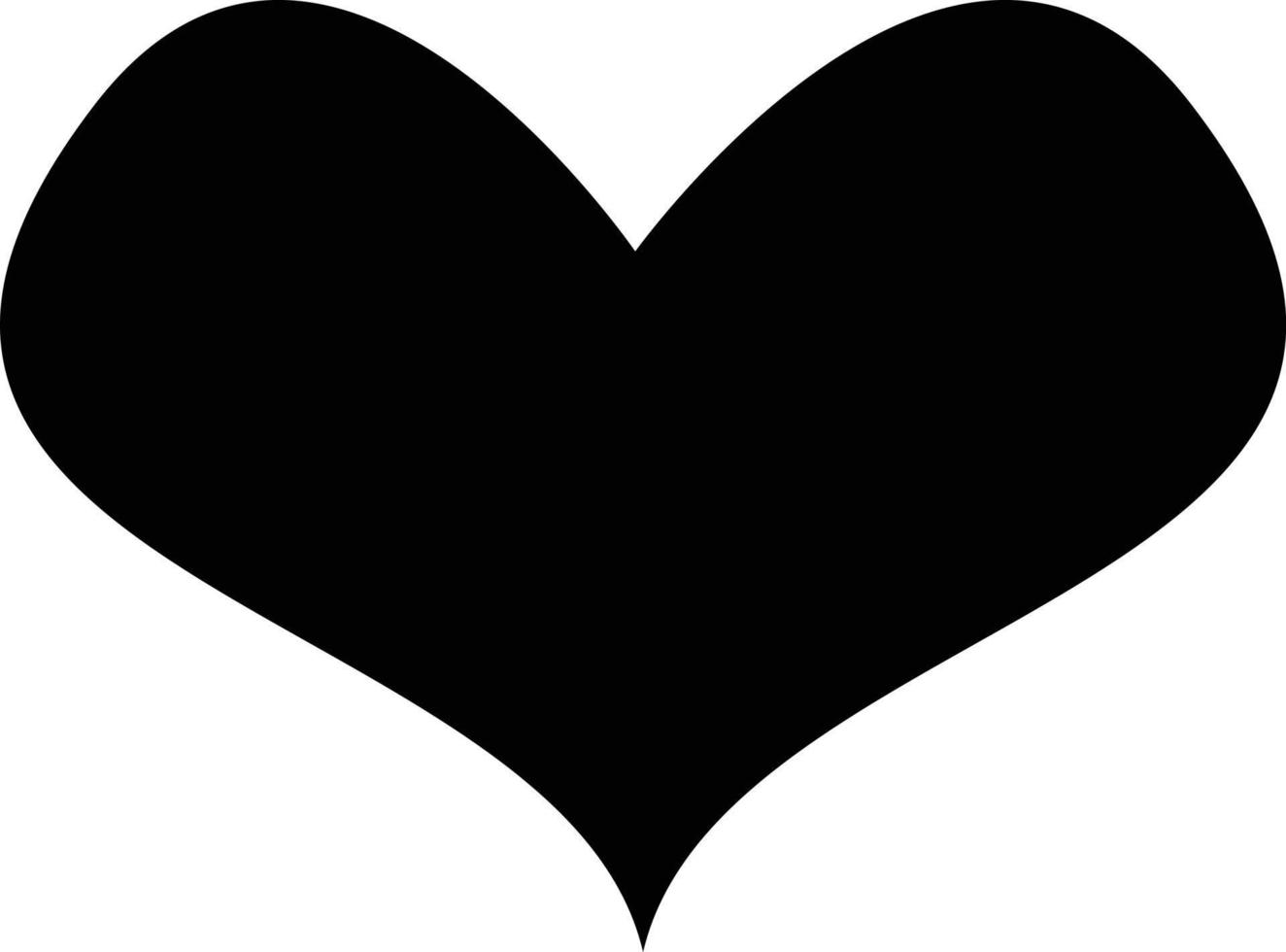 vettore icona cuore. simbolo d'amore perfetto. segno di san valentino, emblema isolato su sfondo bianco con ombra, stile piatto per grafica e web design, logo. eps10 pittogramma nero.