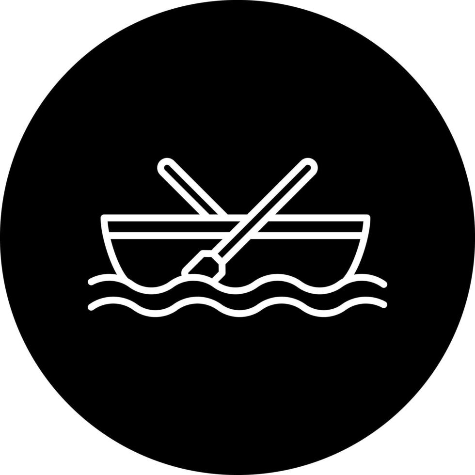 canottaggio barca vettore icona stile