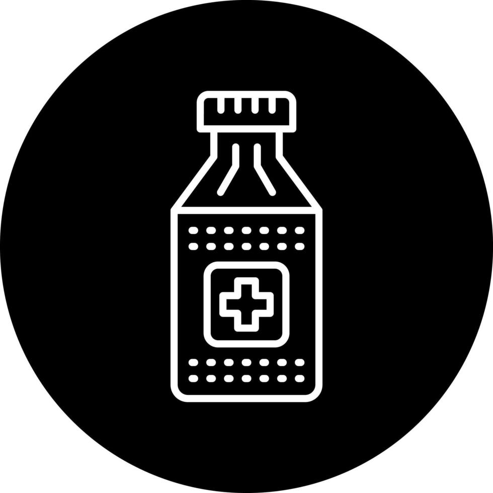 pillole bottiglia vettore icona stile