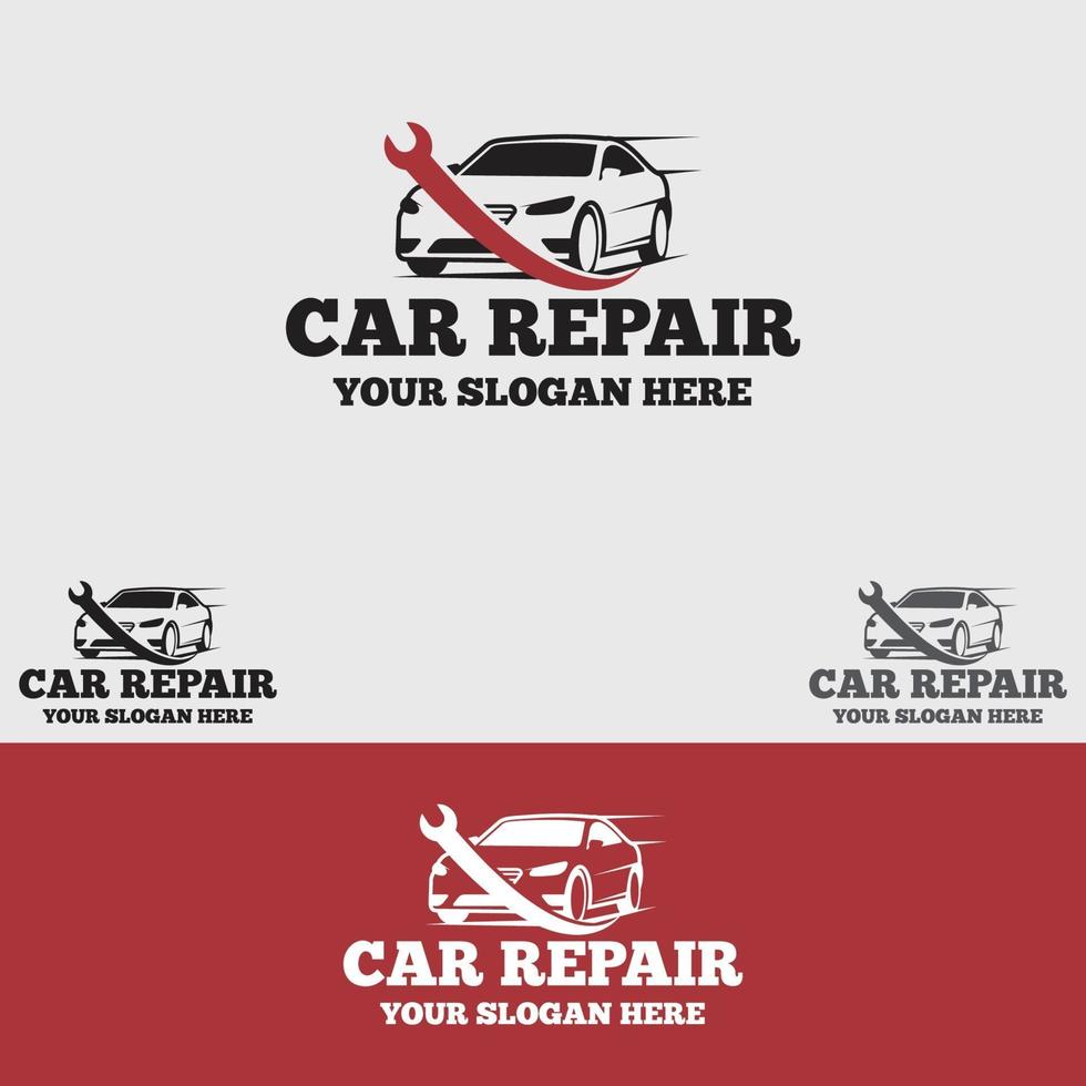 insieme di modelli di progettazione di vettore di logo di riparazione auto