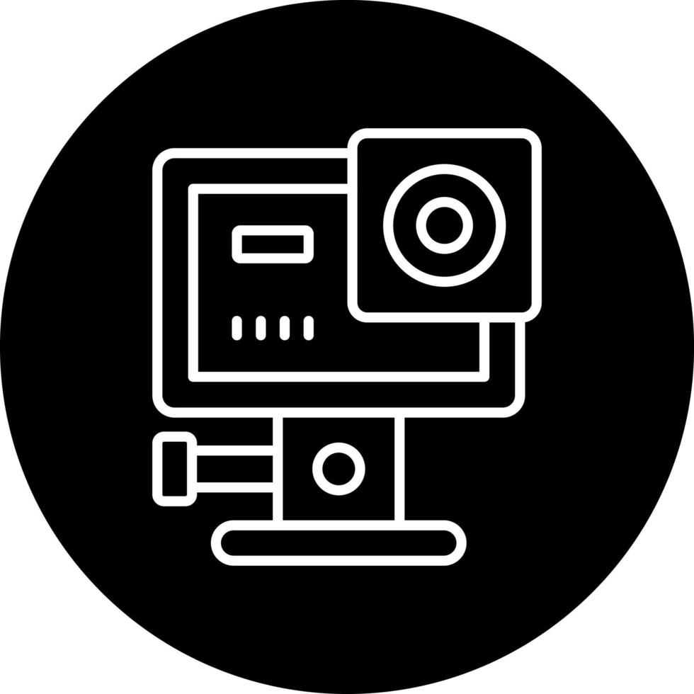 azione telecamera vettore icona stile