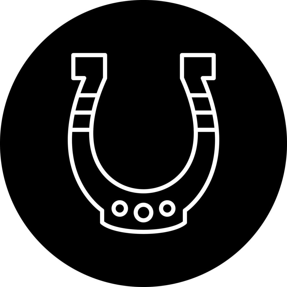 ferro di cavallo vettore icona stile