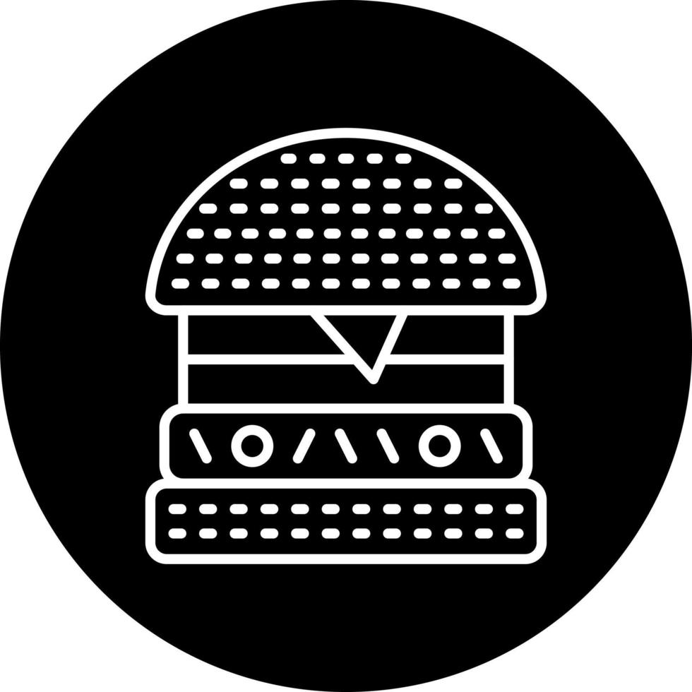 hamburger vettore icona stile
