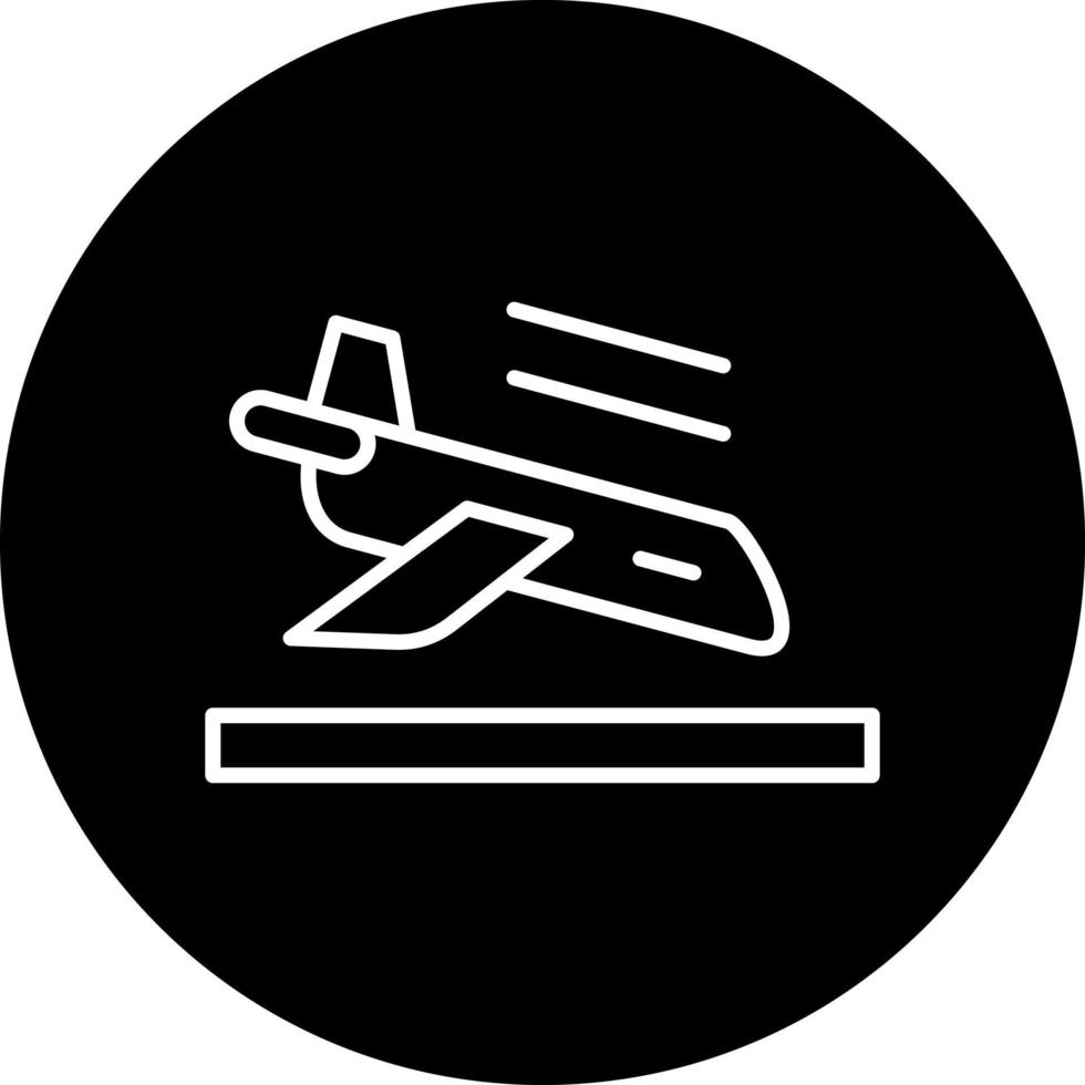 atterraggio vettore icona stile