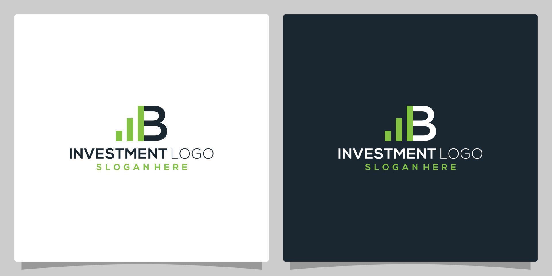 iniziale lettera B logo design modello con investimento grafico logo grafico design vettore illustrazione. simbolo, icona, creativo.
