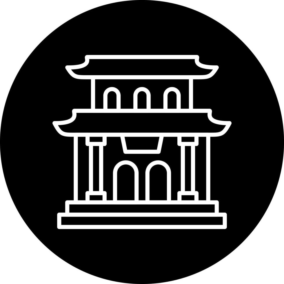 pagoda vettore icona stile