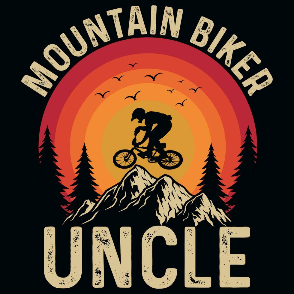 montagna bicicletta ciclista grafica maglietta design vettore