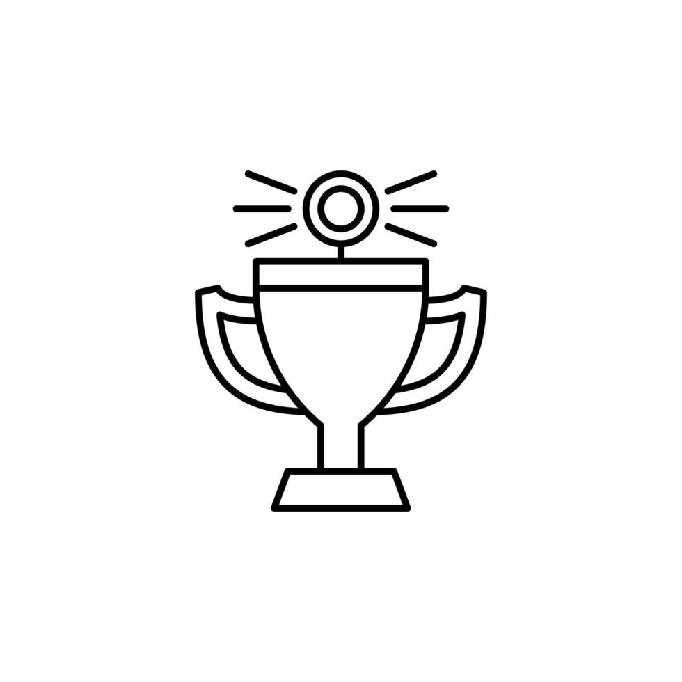 trofeo, vincitore vettore icona