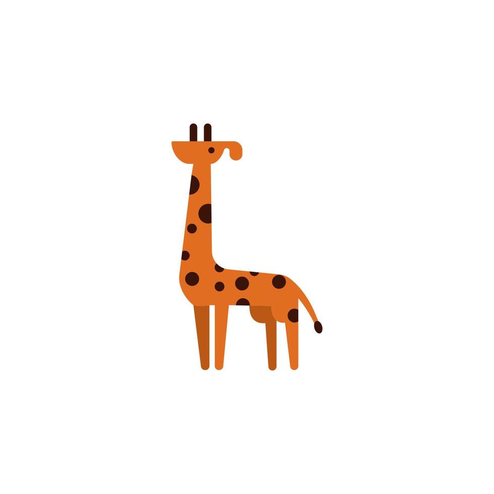 giraffa vettore icona