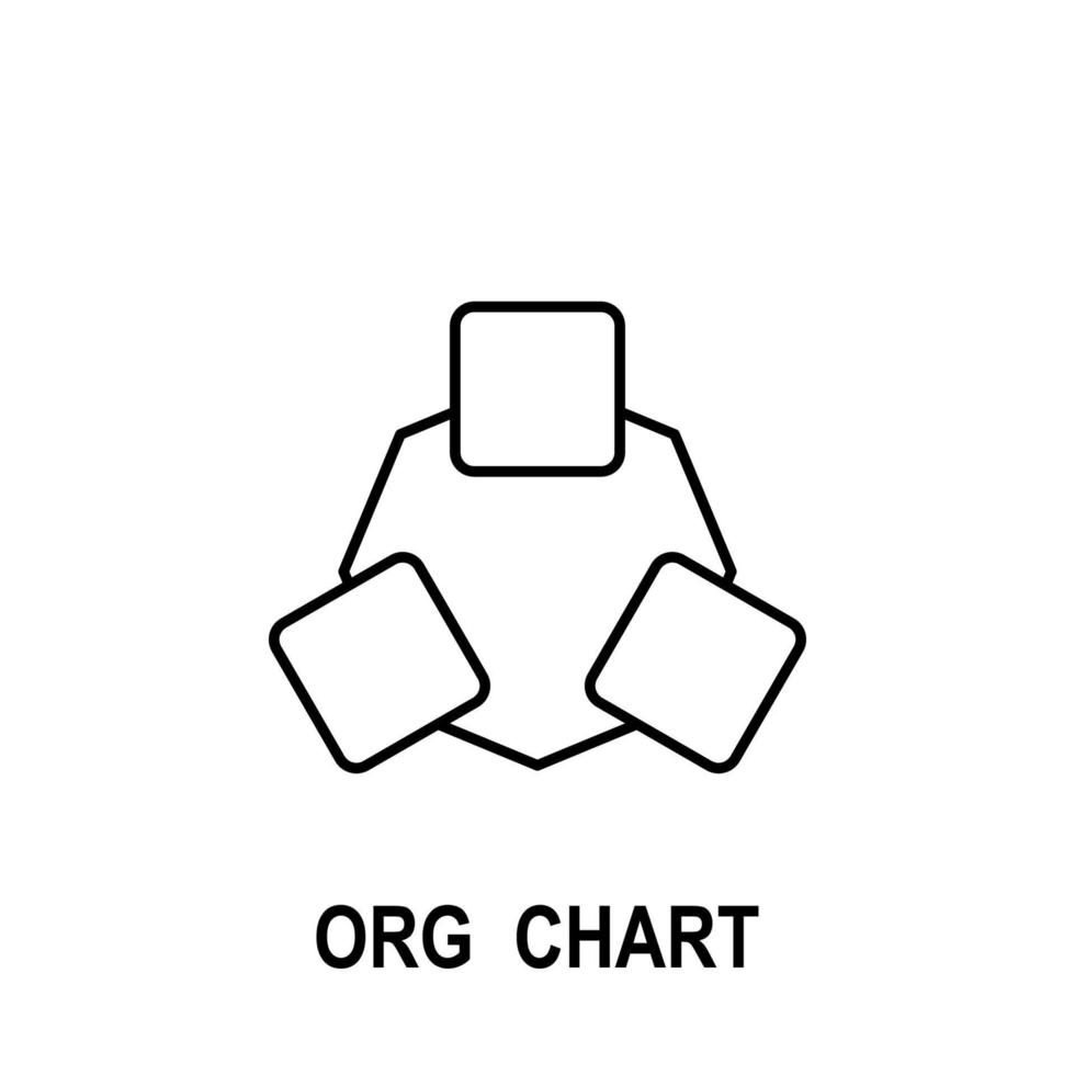 organizzativa grafico vettore icona