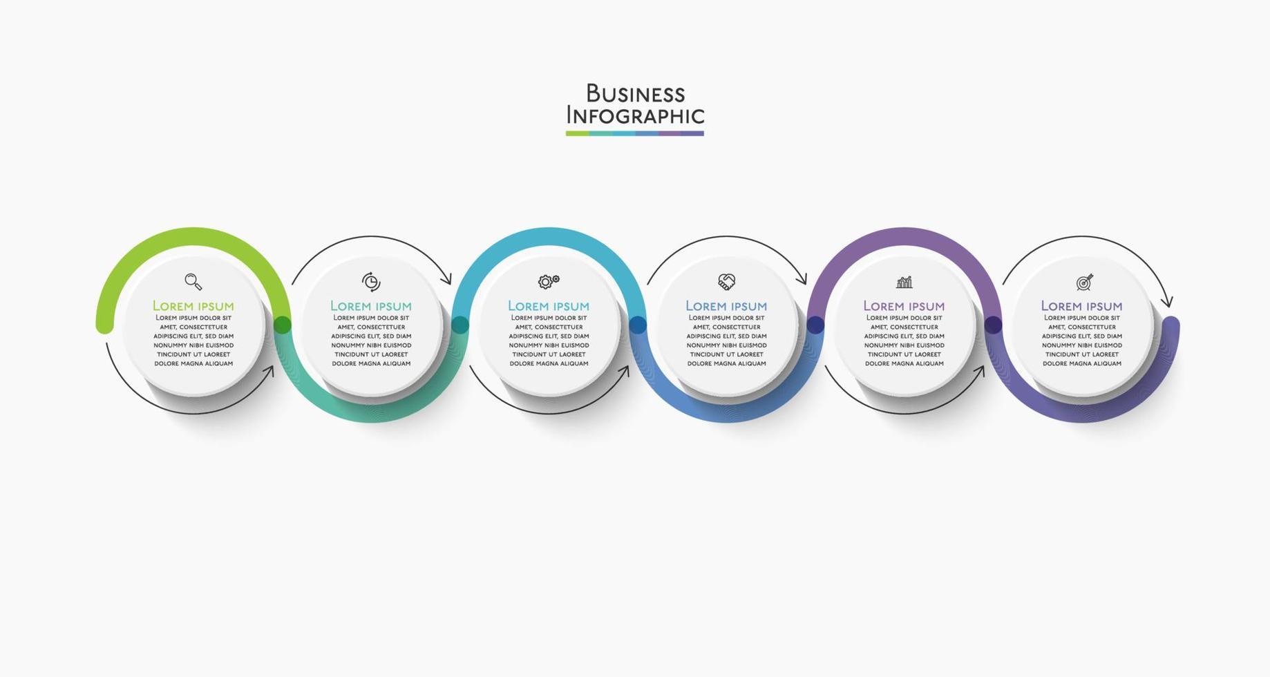 modello di presentazione aziendale infografica vettore
