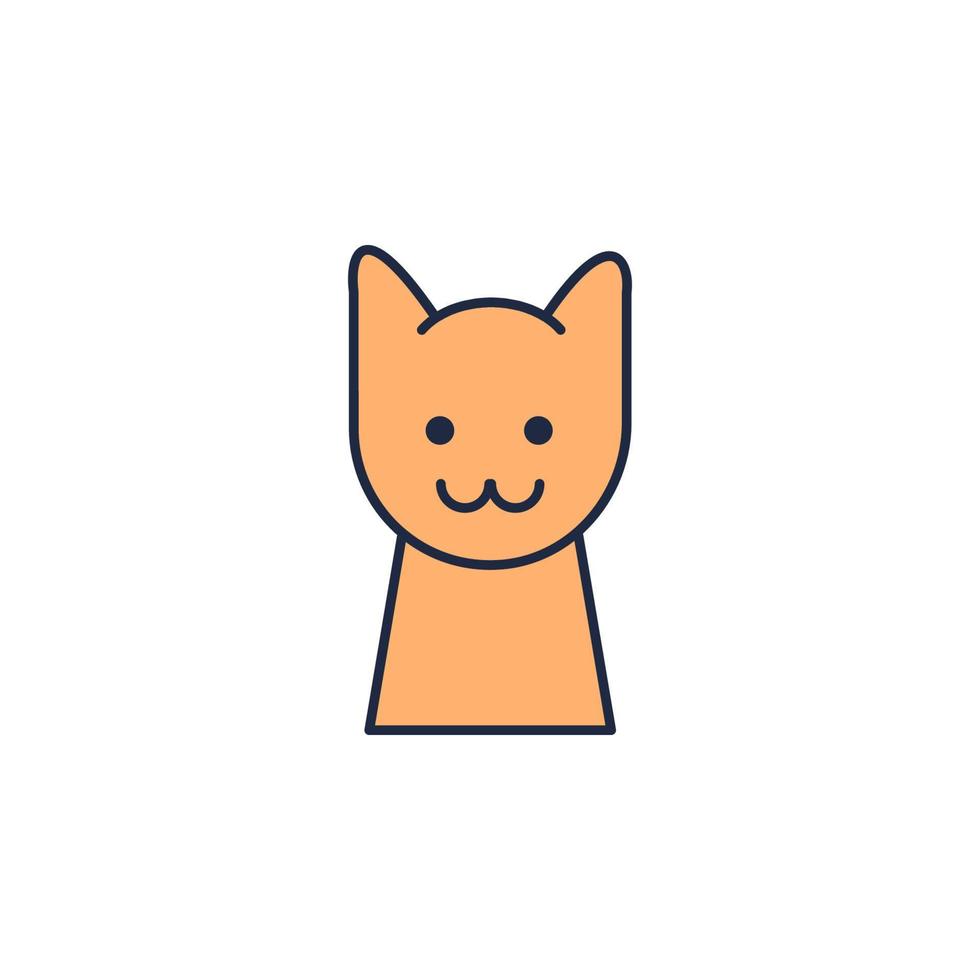 gatto cartone animato vettore icona