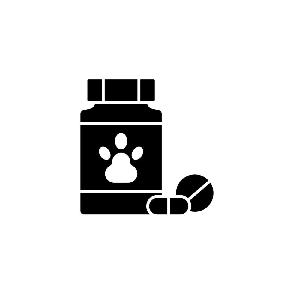 vitamine, animale domestico vettore icona