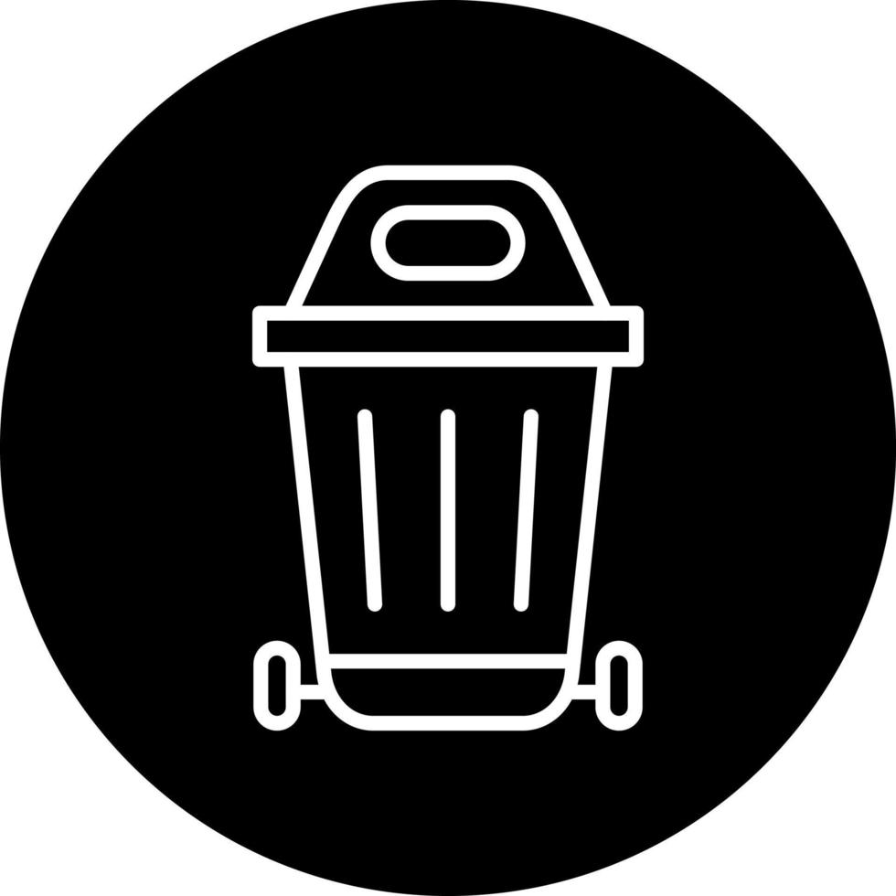 spazzatura può vettore icona stile