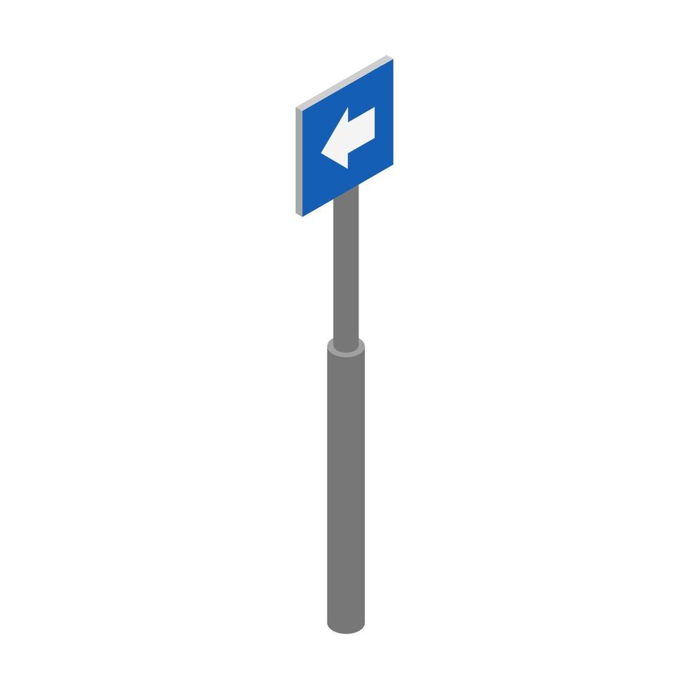 simbolo della strada isometrica vettore